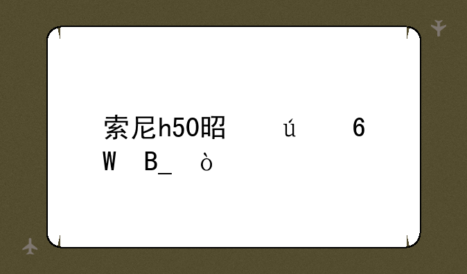 索尼h50是微单吗？