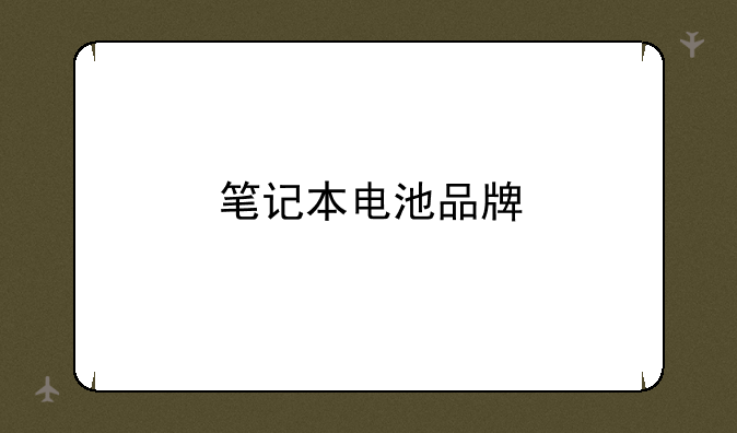 笔记本电池品牌