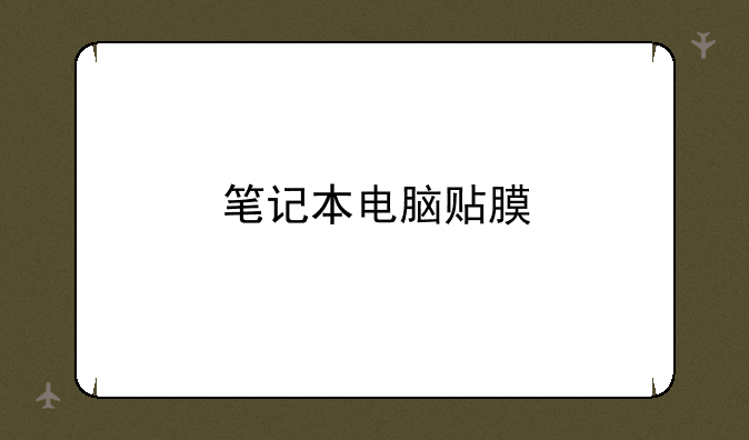 笔记本电脑贴膜