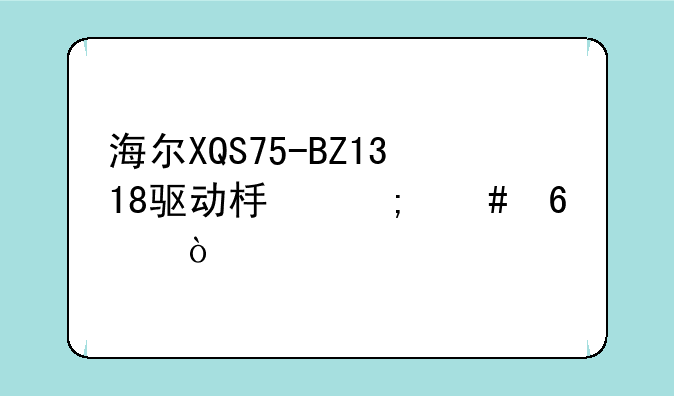 海尔XQS75-BZ1318驱动板怎么换？