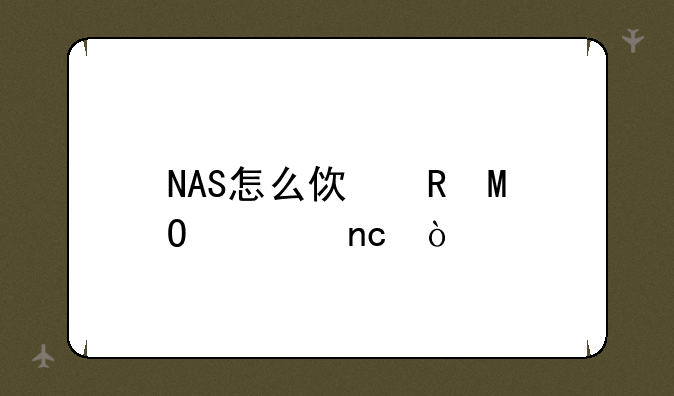 NAS怎么使用SAS硬盘？