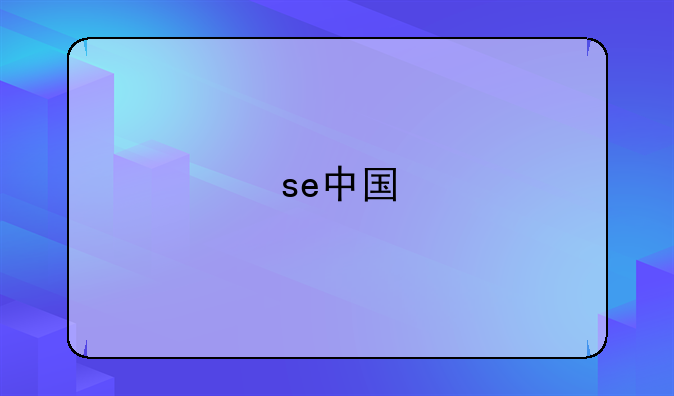 se中国