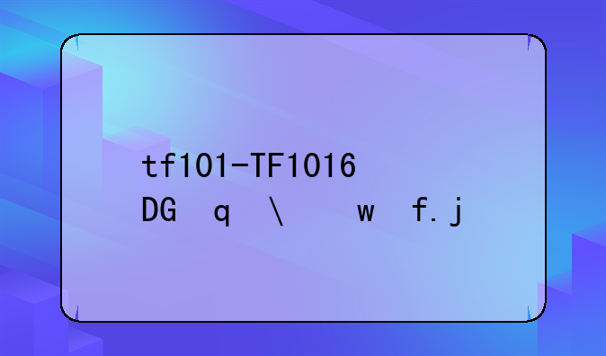 tf101-TF1016DG引脚定义
