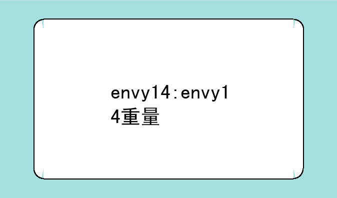 envy14:envy14重量