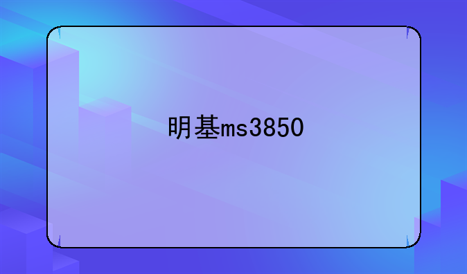 明基ms3850