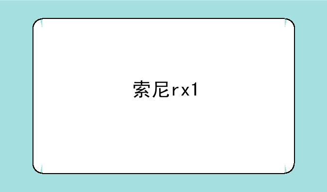 索尼rx1