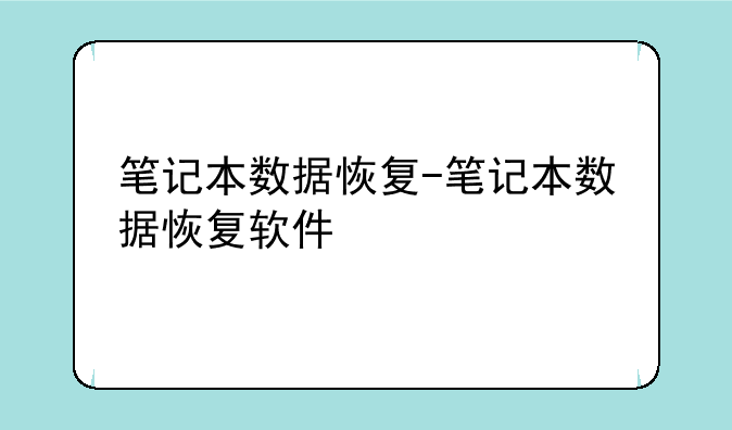 笔记本数据恢复-笔记本数据恢复软件