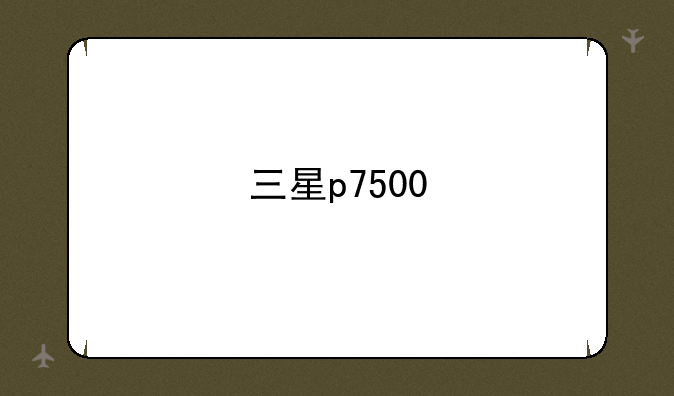 三星p7500