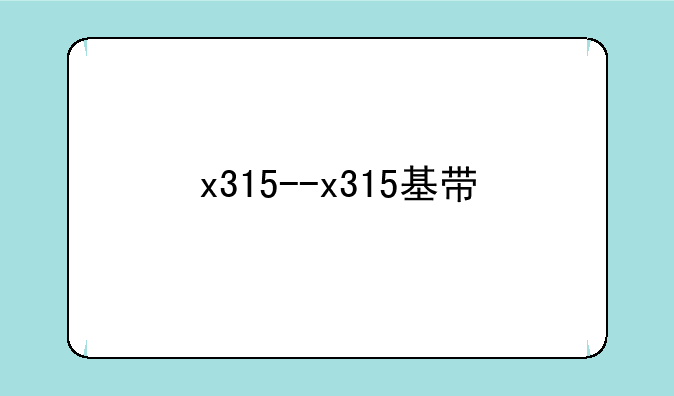 x315--x315基带